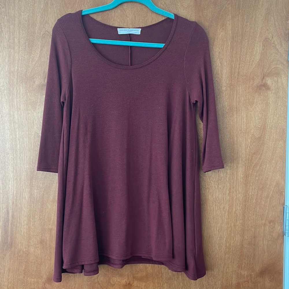 Maroon top
